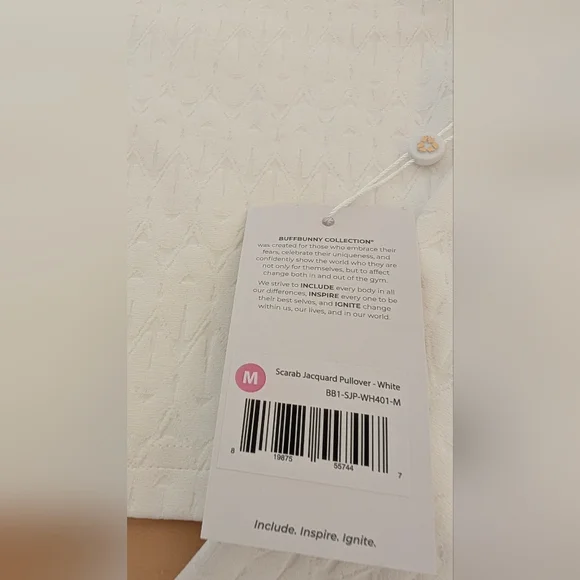 Buffbunny Crop Jacquard Pullover Top (M) - Picture 2 of 8